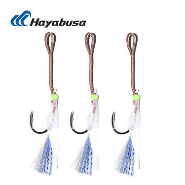 Hayabusa FS452 Assist Hooks 混合魚皮輕型鐵板鉤 (單鉤)