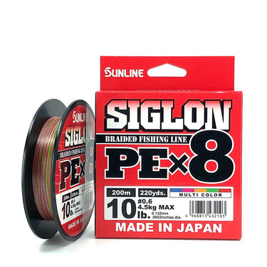 Sunline Siglon PE X8 200m 5色 日本製強力編織PE線