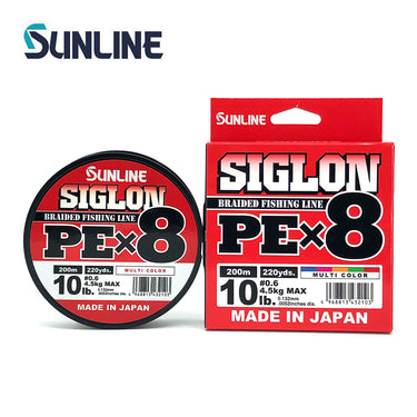 Sunline Siglon PE X8 200m 5色 日本製強力編織PE線